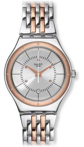 Swatch Irony Sedan Plata Dial Dos Tono Acero Hombre De De Ac