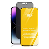 2 Piezas Mica Cristal Templado 9d Para iPhone Privacidad 