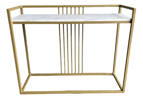 Mesa Lateral De Ferro Dourado Modelo Luxo 1,50x35