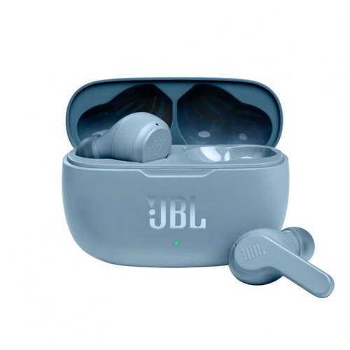 Fone De Ouvido Bluetooth Jbl Wave 200tws 20h De Bateria Azul