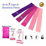 Kit  5 Ligas Fitness De Resistencia Edición Especial Rosas