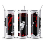 Naruto Sasuke Vaso Térmico Termo Skinny Tumbler 20 Oz