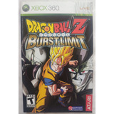 Dragon Ball Z Burstlimit Solo Manual Original Xbox 360