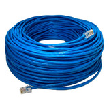 Bobina Cabo Rede Cat5e Azul 100m 100 Mts Internet Crimpado