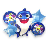 Set De Globos Fiesta Baby Shark 5pcs