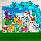 Painel De Festa Decoração Infantil Numberblocks + Display