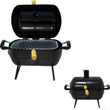 Churrasqueira Bafo Mini Pequena Com Grelha Churrasco Camping