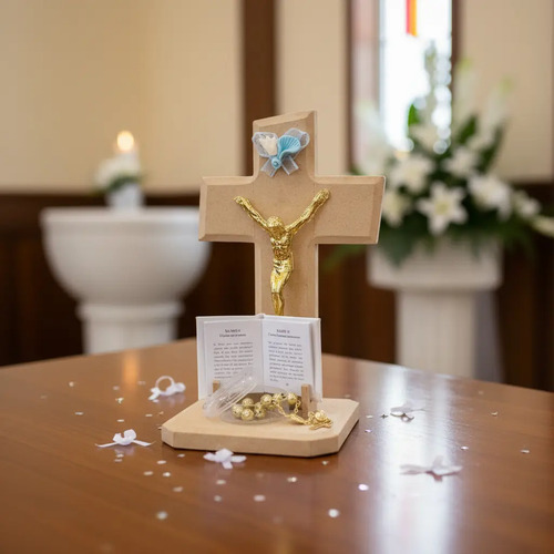* Recuerdos: Cruz Madera Grande + Decenario + Cristo + Otros | Envío gratis
