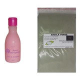 Argila Pura Verde 500g E Leite Limpeza Rosa Mosqueta 