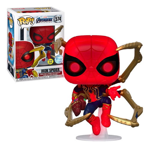 Funko Pop Iron Spider Guantelete #574 Glow Avengers Endgame