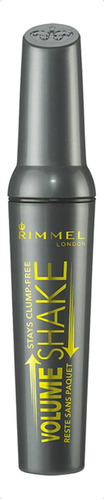 Máscara De Pestañas Rimmel London Volume Shake 9ml Color Black