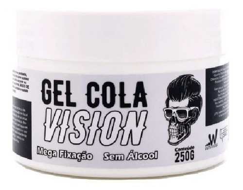 Gel Cola Incolor Vision Bom Barato Barbearia Baber Shop 250g