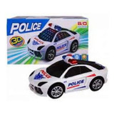 Carrinho Policia Infantil Brinquedos Bate Volta Som Luz 3d