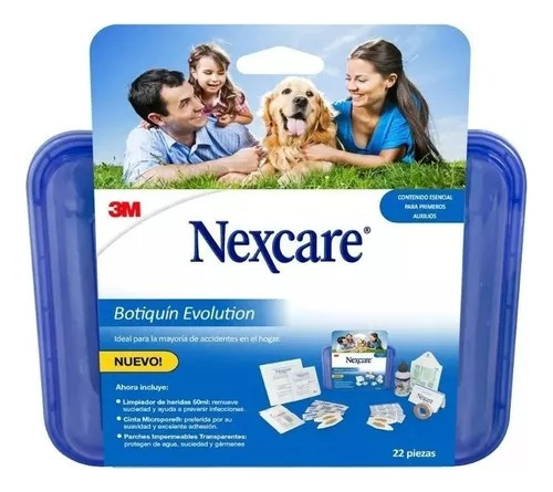 Botiquin Evolution Primeros Auxilios Nexcare 3m 22piezas 