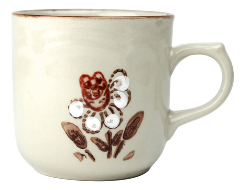 Taza De Cerámica Flor De Otoño Y Victoria Santa Anita 290 Ml