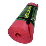 Colchoneta Fitness Mat De Yoga Antideslizante Color Rojo