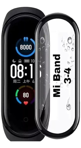 Vidrio Protector Curvo Para Xiaomi Mi Band 3 4 5 6 7