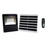 2 Pack Reflector Led Solar Rgb 200w C/ Control Uso Interior Carcasa Negro Luz Rgb Multicolor