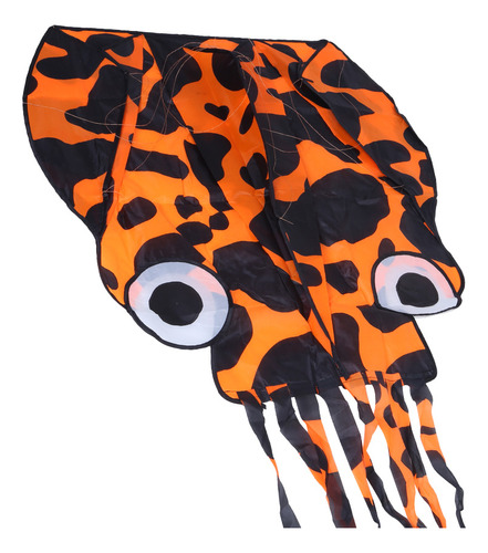 Cometa De Línea Única Octopus Singleline Animal Naranja Suav