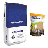 Sustrato Growmix Premium 80lts Harina De Hueso Lj 500gr