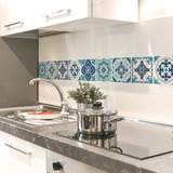 Azulejos En Vinilo Decorativo Autoadhesivo 20x20 16u Cocinas