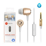 Audífonos Motorola Earbuds Metal Mod Sh009 Manos Libres Ipx4