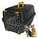 Caixa De Transporte Gato Cães Pequenos N1 7kg Durapets Black