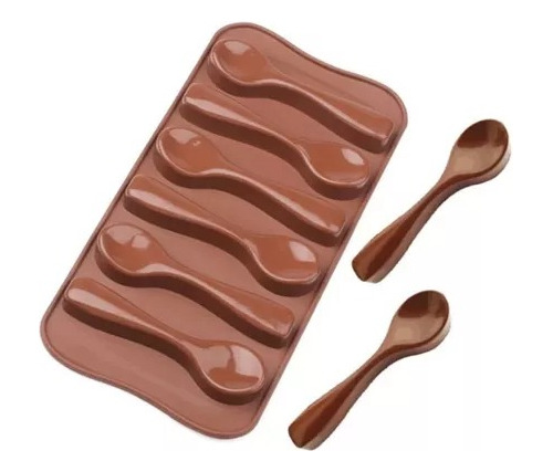 Molde De Silicona. Chocolate, Caramelo En Forma De Cuchara