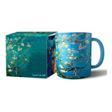 Taza Interior Color Azul Almendro En Flor Vincent Van Gogh