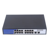 Hub De Red Doméstica Inteligente Poe Ethernet De 18 Puertos