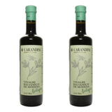 2pz Vinagre Balsamico Organico Carandini 500ml Vidrio Italia