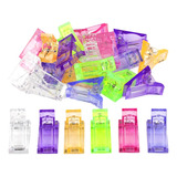 10 Pinza Clip Para Polygel Acrygel Molde Uñas Dual System F