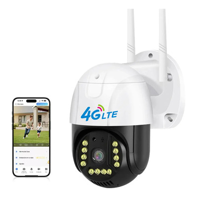Camaras De Seguridad Exterior YUTUCAM Conexión 4G Internet Ip66 360° 3mp Full Hd Con Visión Nocturna Con Audio Bidireccional Y Alarma Con Detección Movimiento Seguimiento humano Include Tarjeta Sim | Envío gratis