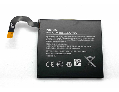 Batería Celular Nokia Lumia 925t Bl-4yw 3.7v Nuevo Original