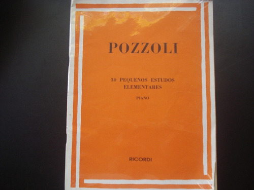 Pozzoli - 30 Pequenos Estudos Elementares - Piano