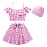 Traje De Baño Para Niñas Pink Beach Summer