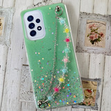 Funda Tpu Brillito + Cadena Estrellitas Para Samsung A53 5g