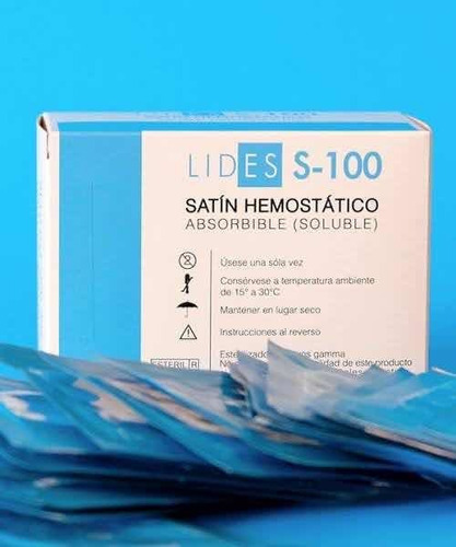 Satin Hemostatico Absorbible Lides-100 Con 20 Pzs