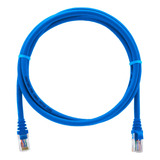 Kit Patch Cord Cat6 100% Cobre Azul 1,5mts + 1mt + 5mts