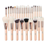 Set De Brochas Para Maquillaje Beili 28pz Rose Gold Original