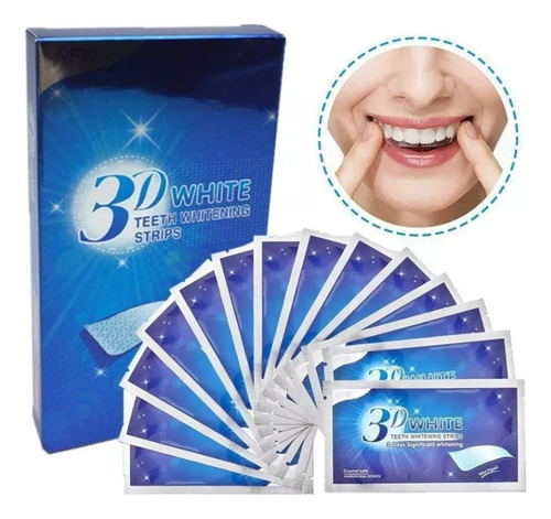 3d Blanqueamiento Dental Pegatinas Tiras De Dientes 2 Pack