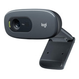 Webcam Logitech C270 3mp Hd 720p Com Microfone Usb