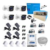 Kit Cámaras Segurid Hilook Dvr 1080 4ch + 4 Cam 720p + D500g