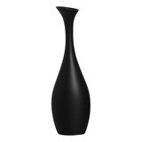 Vaso De Cerâmica Vanguard Preto Fosco Decoração De Sala