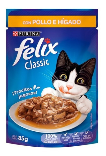 Sachet Felix Sensacion Pollo - Higado Salsa 15 Un. Santiago