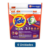 Detergente De Ropa Concentrado Capsulas 3en1 16 Pods X6 Tide