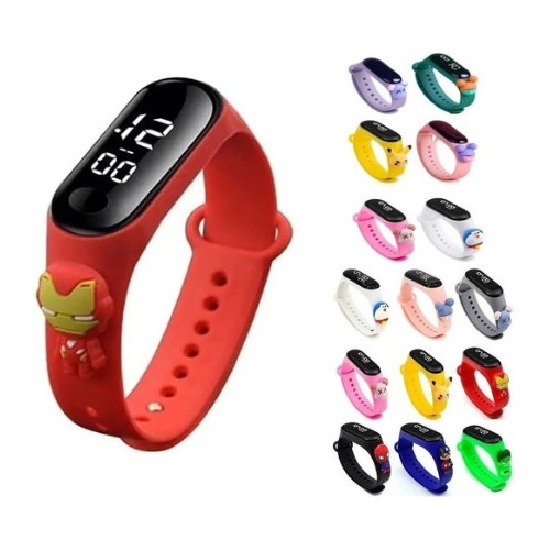 Reloj Pulsera Táctil Digital Led Silicona Para Niños Y Niñas