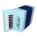 Mini Sanfona Acordeon Infantil Brinquedo 10 Teclas 3 Baixos