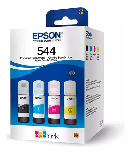 Kit Refil Tinta Epson T544 Original L1110/l3110/l3150/l3160