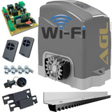 Motor Portão Dz Wifi Bluetooth 4,5m Crem Via App Celula 2con